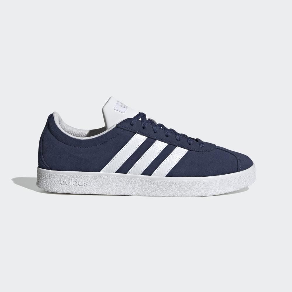 Adidasi Skate Adidas VL Court 2.0 Dama Romania - Indigo/Albi/Argintii EG4107